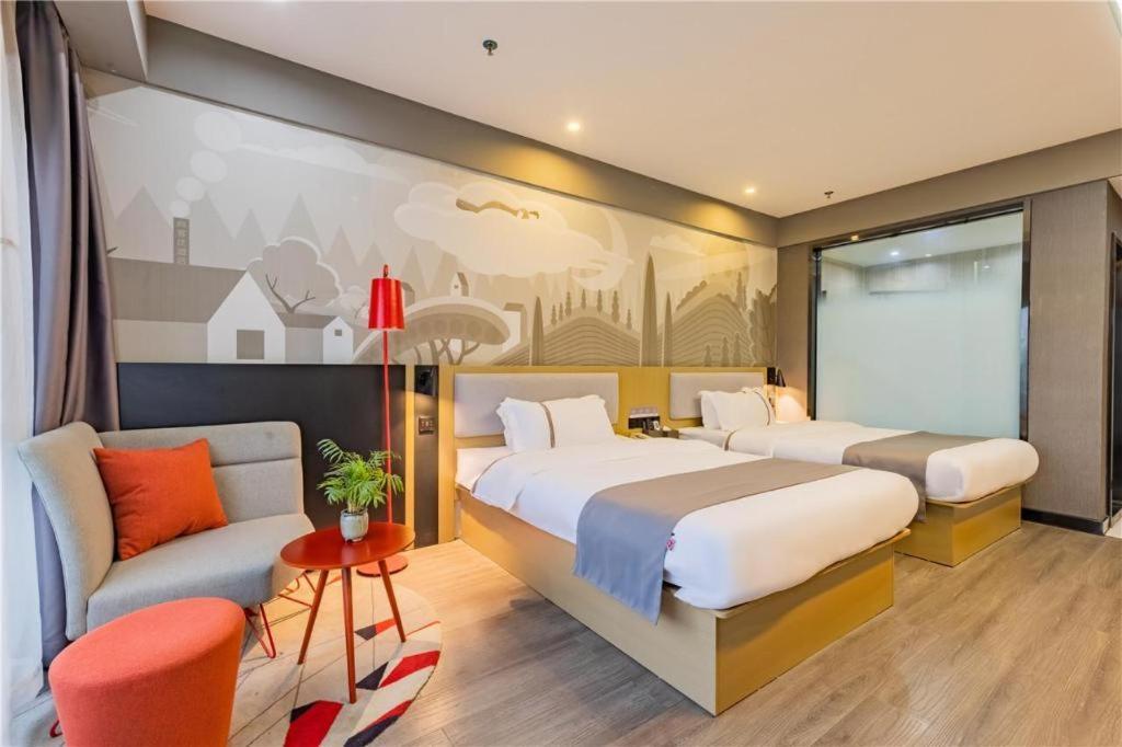 Thank Inn Hotel Hubei Wuhan Caidian Zhong Fa Xincheng Tongji Exterior foto