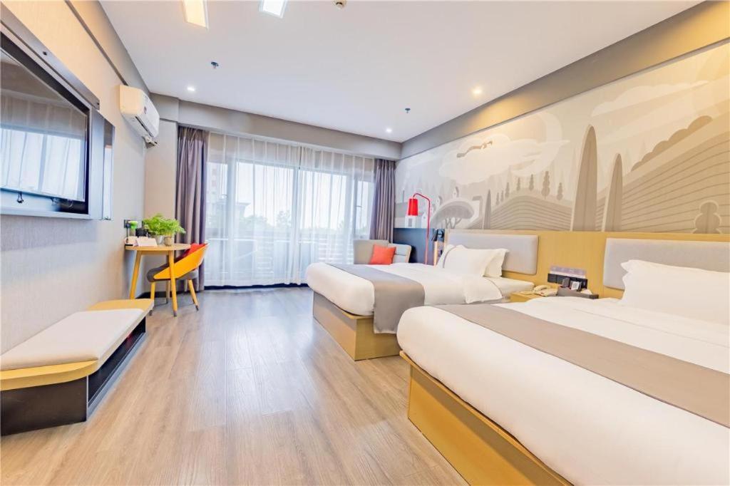 Thank Inn Hotel Hubei Wuhan Caidian Zhong Fa Xincheng Tongji Exterior foto