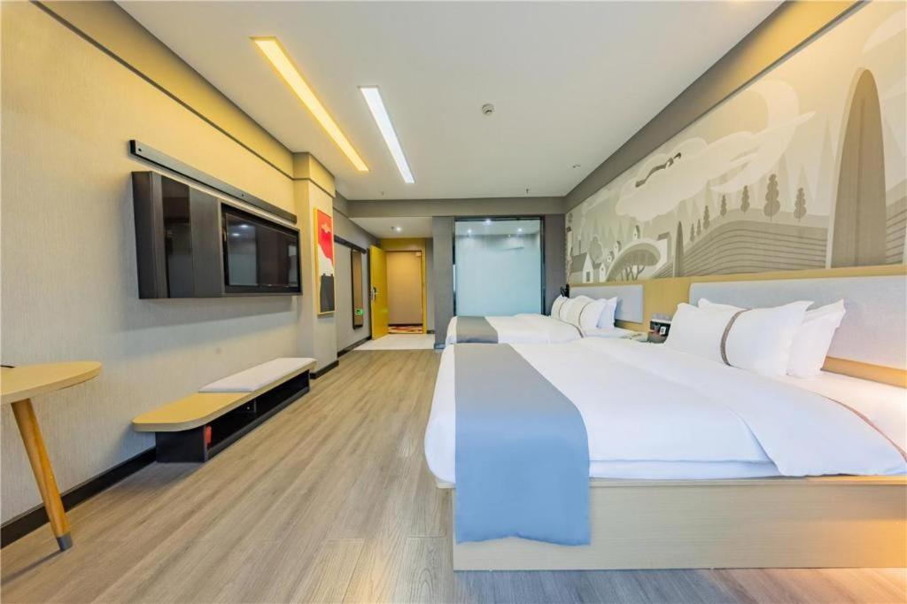 Thank Inn Hotel Hubei Wuhan Caidian Zhong Fa Xincheng Tongji Exterior foto