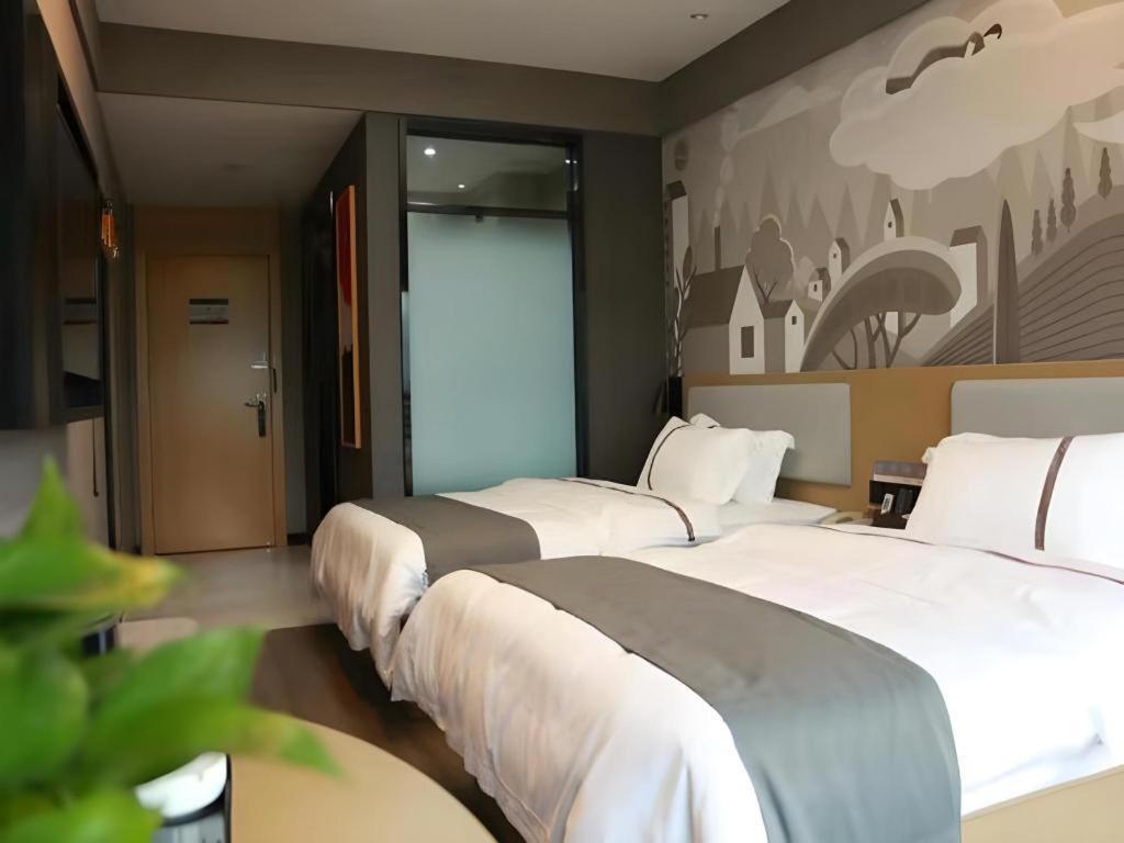 Thank Inn Hotel Hubei Wuhan Caidian Zhong Fa Xincheng Tongji Exterior foto