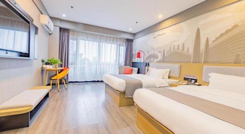 Thank Inn Hotel Hubei Wuhan Caidian Zhong Fa Xincheng Tongji Exterior foto